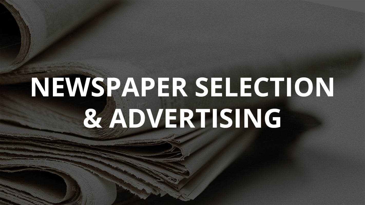 Newspaper Selection and Advertising - Offline Marketing